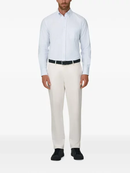 Csíkos twill ing Boggi Milano kék