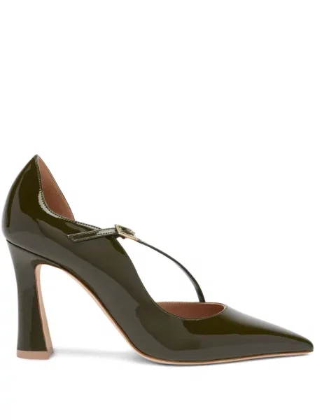 Pantofi cu toc Malone Souliers cu cataramă verde