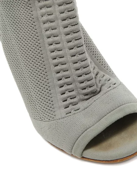 Pletene čizmice Gianvito Rossi siva