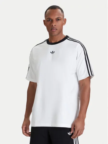 Adidas T-Shirt adicolor Jacquard biały