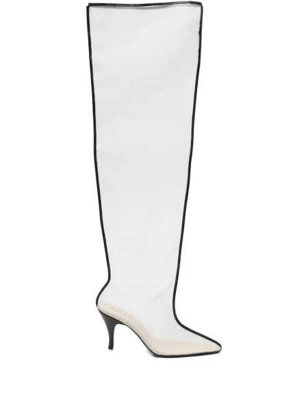 Botine Herbert Levine plasă alb