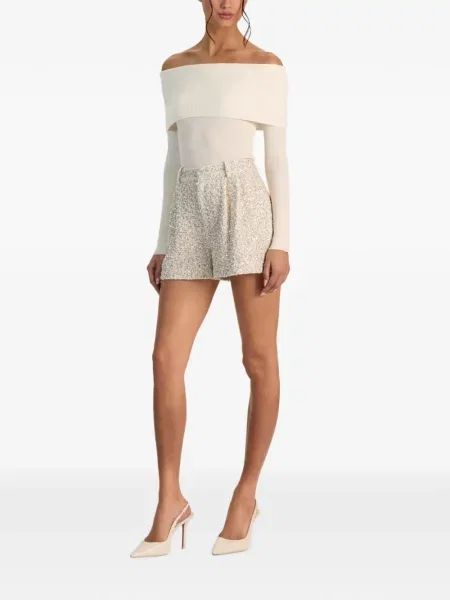 Pantaloni scurți Alice + Olivia cu paiete