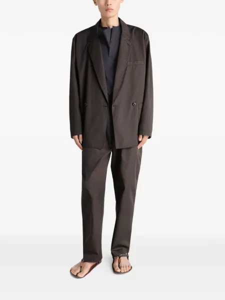 Pantaloni Lemaire conici maro