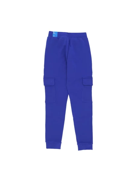 Spodnie cargo Adidas polarowe niebieskie