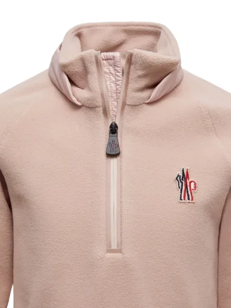 Bluza polarowa dziecięca Moncler Enfant różowa
