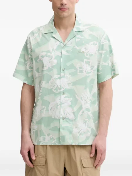 Scurt cămașă Oakley cu model floral cu imagine verde