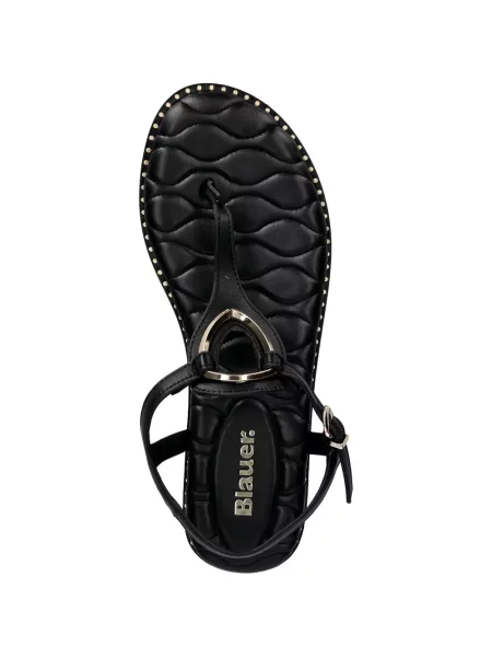 Sandale Blauer cu motiv cu inimi negru
