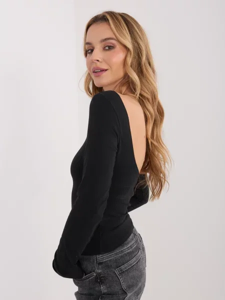 Bluză Factory Price cu spatele deschis negru