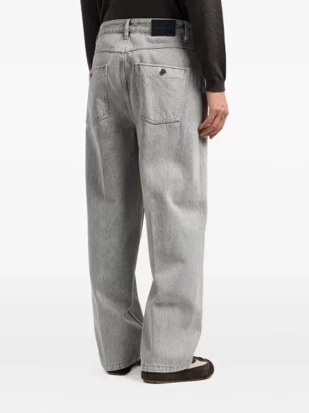 Blugi Emporio Armani cu 5 buzunare gri