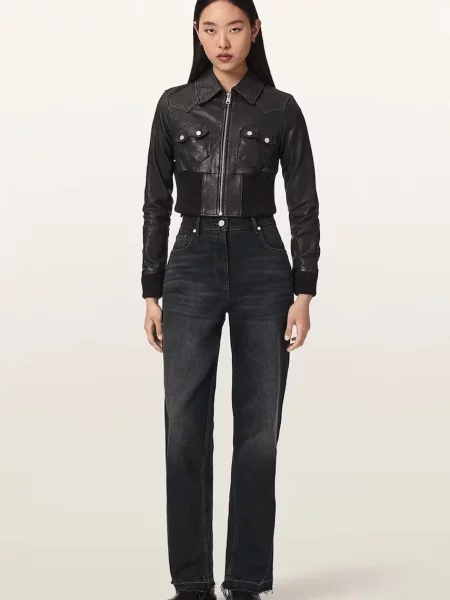 Кожаная куртка Allsaints