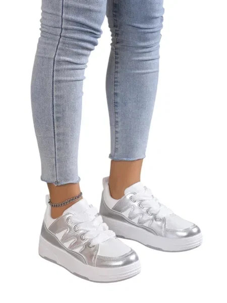 Sneakerși Resti alb