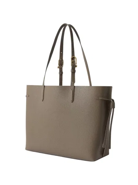 Geantă shopper Furla din piele gri