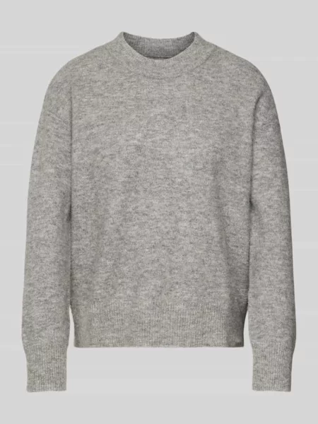 Sweter z dzianiny z okrągłym dekoltem model ‘ANOUR’ Samsoe Samsoe