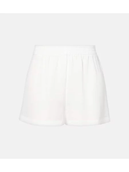 Pantaloni scurți Jade Swim cu talie înaltă transparente alb