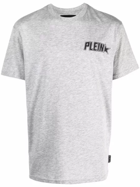 Tricou Philipp Plein cu imagine gri