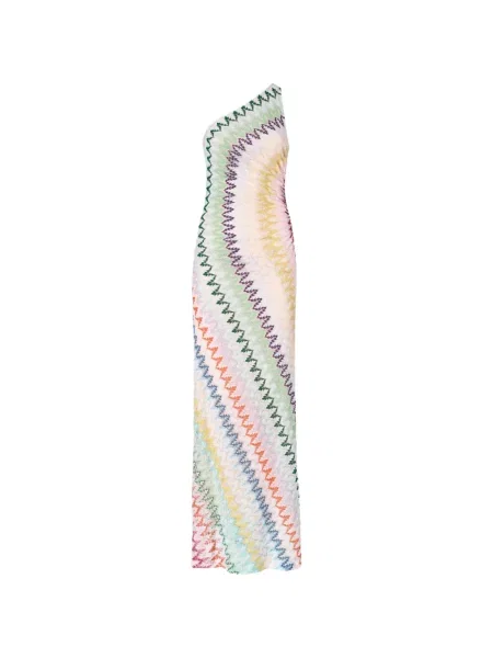 Maxi rochie maxi Missoni cu un umăr gol de costum