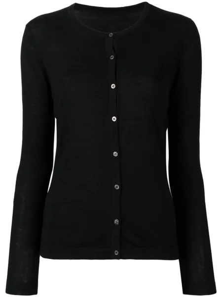 Cardigan Sottomettimi cu decolteu rotund negru