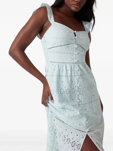 Rochie Guess cu broderie verde