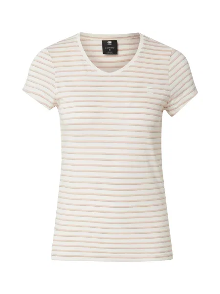 G-Star tričko dámske Stripe eyben slim v t béžová