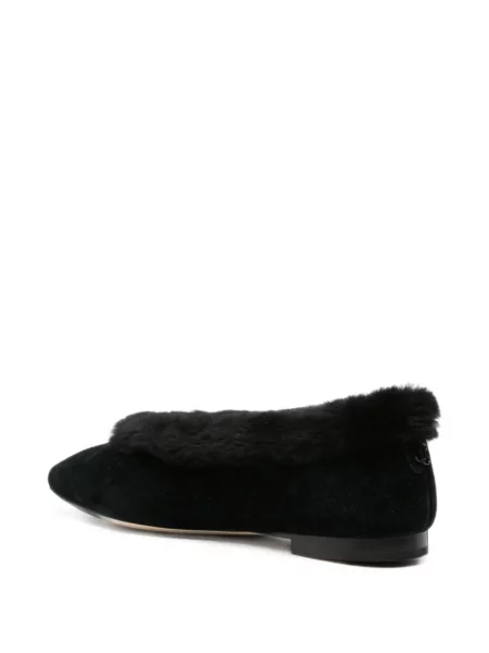 Balerini Jimmy Choo din piele de oaie negru