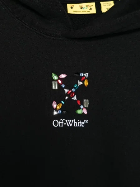 Bluza z kapturem dziecięca Off-white biała