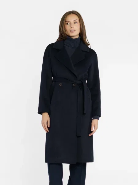 Пальто Arber вовна/поліестер синій