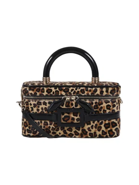 Torebka Roger Vivier skórzana brązowa