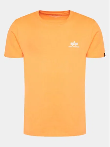 Tričko Alpha Industries Basic Small Logo tangerine oranžové