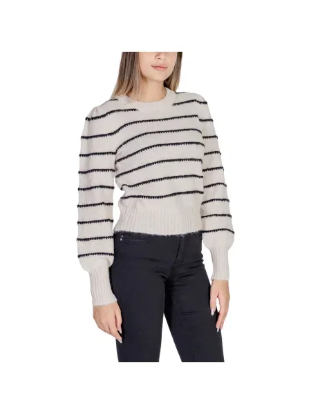 Pulover Jacqueline De Yong cu dungi negru