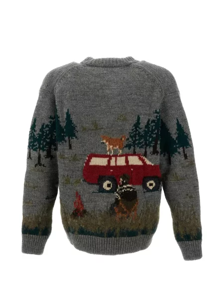Cardigan Junya Watanabe Man tricotate gri