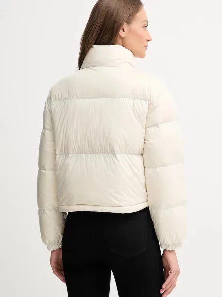 Péřová bunda Calvin Klein Jeans zimní béžová