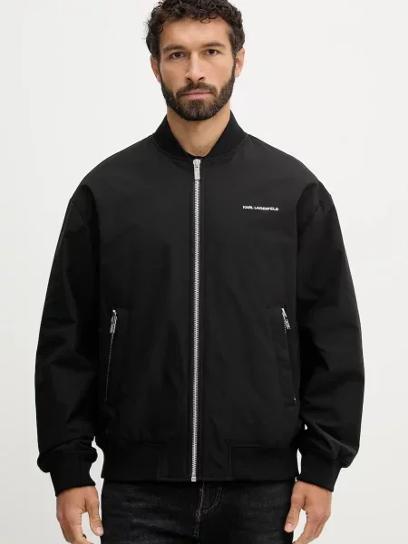 Karl Lagerfeld geacă bomber negru