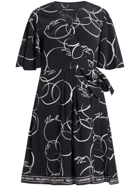 Rochie Karl Lagerfeld cu imagine plic negru