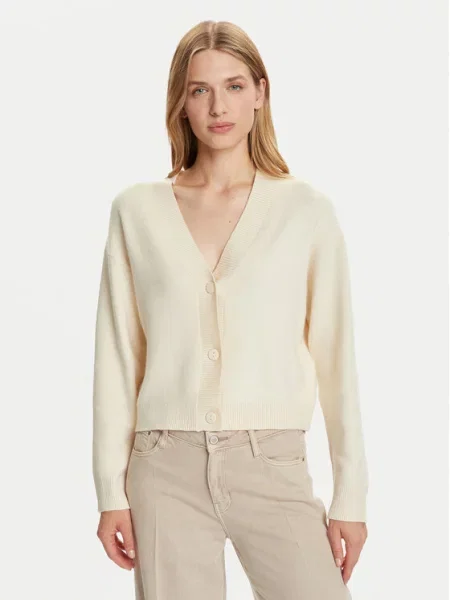 Vero Moda Pletena jopica Gold Art bež