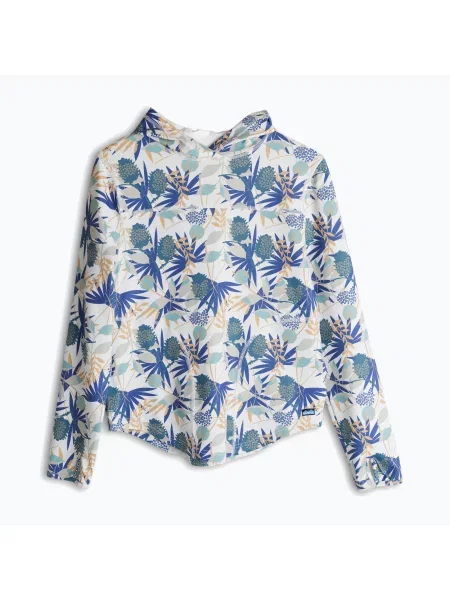 Bluza KAVU Sunshade Hoodie paradise palm niebieska