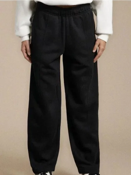 Трикотажні штани barrel чорний