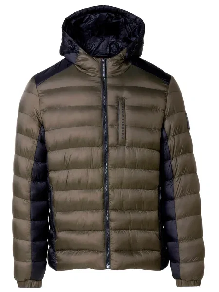 KOROSHI Geacă de iarnă maro închis negru