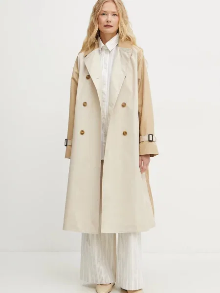 Сорочка MM relaxed класичний комір бежевий