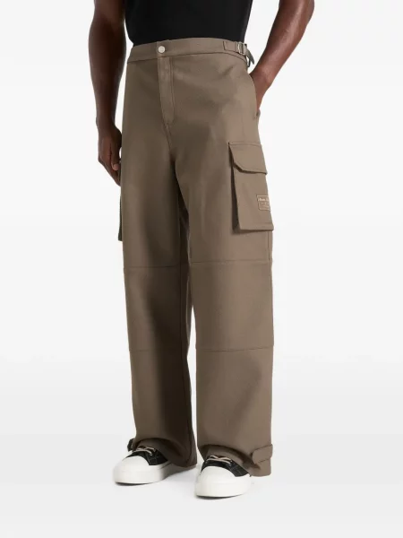Pantaloni cargo Manière De Voir din țesătură twill măslin