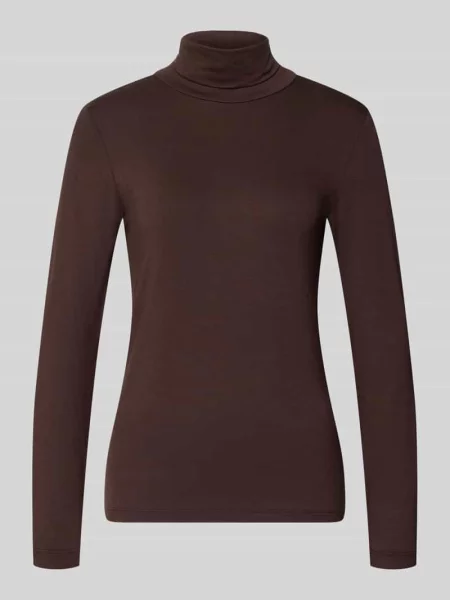 Bluzka z długim rękawem o kroju slim fit z elastycznej mieszanki model Liana' Free/quent
