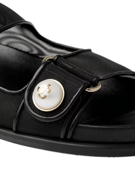 Сандали Jimmy Choo с перли черно