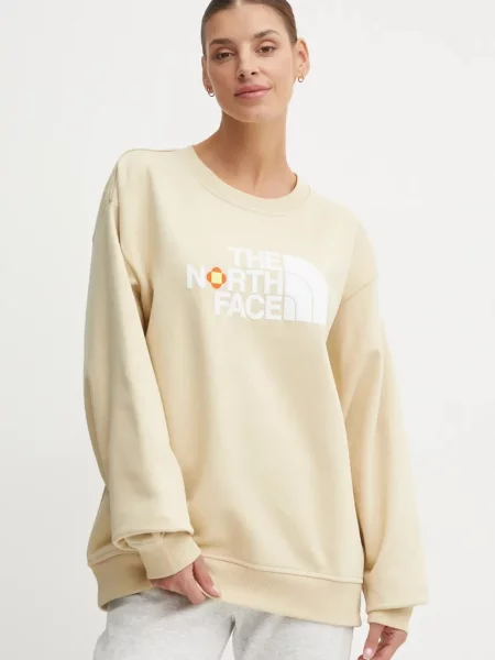 Суитчър The North Face с апликация бежово