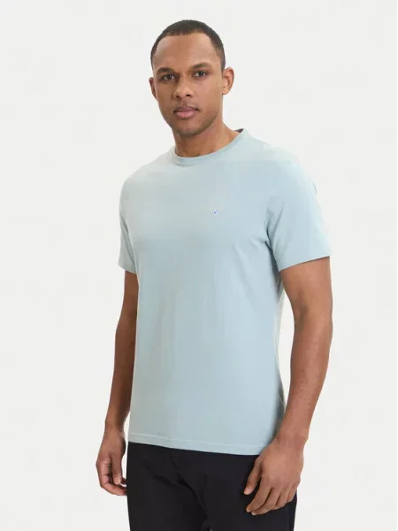 Клетчатая футболка Barbour зеленая