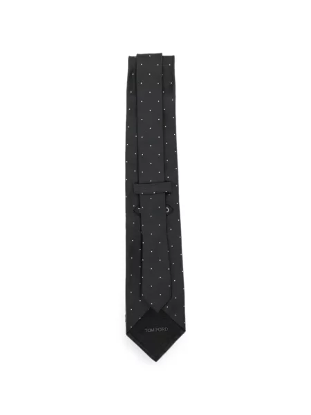 Cravată Tom Ford cu buline negru