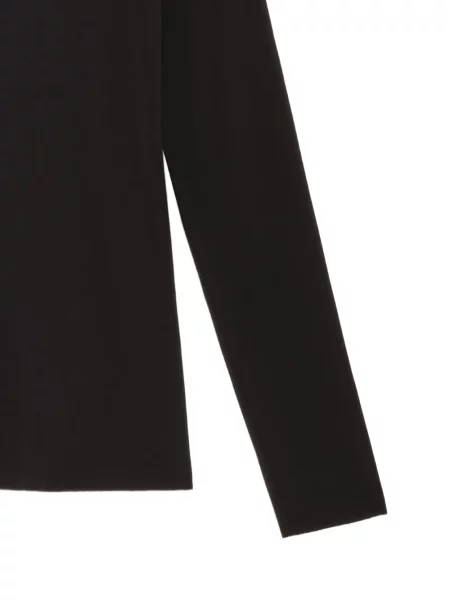 Lung tricou Maliparmi cu decolteu în V negru