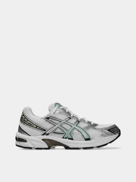 Кожаные кроссовки Asics белые