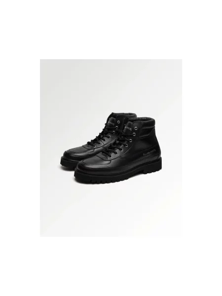 Botki Filling Pieces skórzane czarne