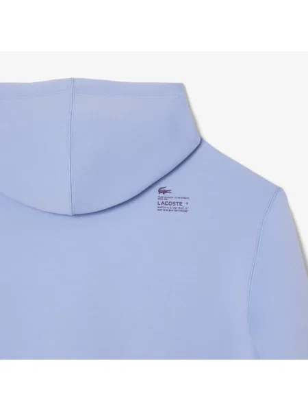 Lacoste Krótka Bluza Z Kapturem fioletowa