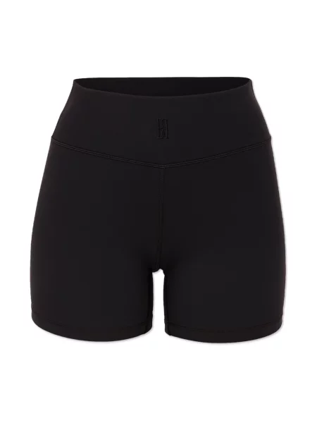 By Malene Birger szorty SIOLA gładkie high waist czarny