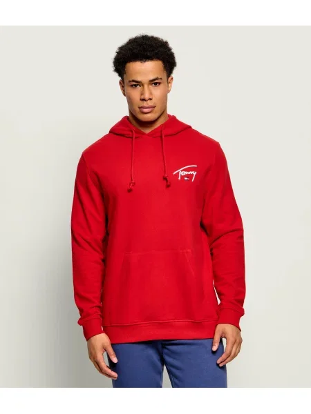 Tommy Jeans Hanorac Entry Signature roșu